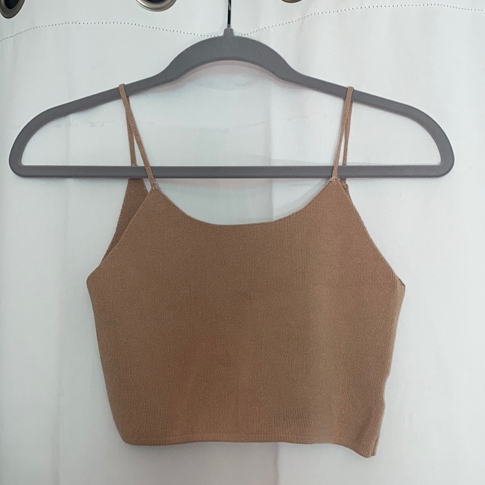 shein beige crop top 🦋